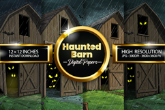 Haunted Barn Digital Papers - 04 Variations Product Image 1