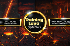 Raining Lava Digital Papers - 04 Variation Product Image 1