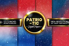 Patriotic Digital Papers - Patriotic Texture Product Image 2