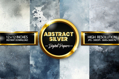 Abstract Silver Digital Papers - 04 Variation Product Image 1