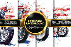 Patriotic Bike Digital Papers - Patriotic Texture Product Image 1