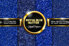 Royal Blue Digital Papers - 04 Variations Product Image 1