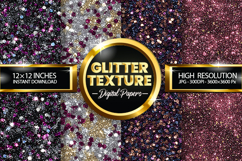 Glitter Texture Digital Papers - 04 Variations Product Image 1