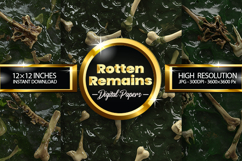 Rotten Remains Digital Papers - 04 Variation Product Image 1