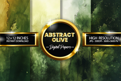 Abstract Olive Digital Papers - 04 Variation Product Image 1