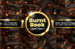 Burnt Book Digital Papers - 04 Variations Product Image 1