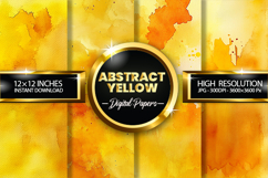 Abstract Yellow Digital Papers - 04 Variation Product Image 1