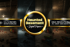 Haunted basement Digital Papers - 04 Variations Product Image 1