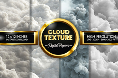 Cloud Texture Digital Papers - 04 Variation Product Image 1