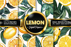Lemon Digital Papers - 04 Variation Product Image 1