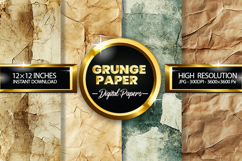 Grunge Paper Digital Papers - 04 Variations Product Image 1