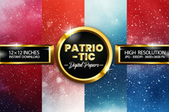 Patriotic Digital Papers - Patriotic Texture Product Image 2