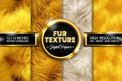 Fur Texture Digital Papers - 04 Variation Product Image 1