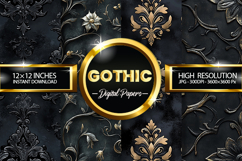 Gothic Digital Papers - 04 Variation Product Image 1
