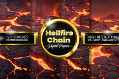 Hellfire Chain Digital Papers - 04 Variations Product Image 1