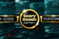 Scary Ocean Digital Papers - 04 Variation Product Image 1