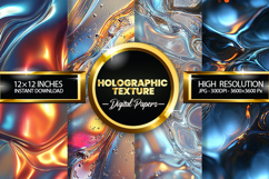 Holographic Texture Digital Papers - 04 Variation Product Image 1