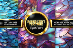 Iridescent Texture Digital Papers - 04 Variation Product Image 1