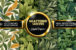 Scattered Leaves Digital Papers - 04 Variation Product Image 1