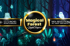 Magical Forest Digital Papers - 04 Variation Product Image 1