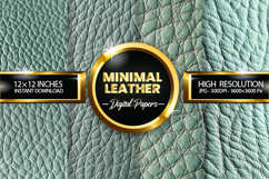 Mintcream Leather Digital Papers - 04 Variation Product Image 2