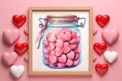 Retro Valentine Watercolor Clipart Bundle Product Image 2