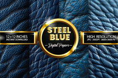 Steel Blue Digital Papers - 04 Variation Product Image 1