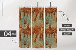 Rusty Drip Paint Digital Papers - 04 Variations Product Image 2