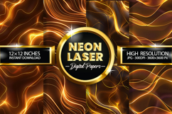 Neon Laser Digital Papers - 04 Variation Product Image 1