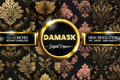 Damask Digital Papers - 04 Variation Product Image 1
