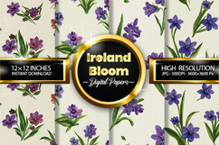 Ireland bloom Digital Papers - 04 Variations Product Image 1