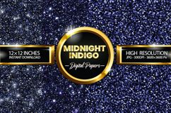 Midnight Indigo Digital Papers - 04 Variations Product Image 1
