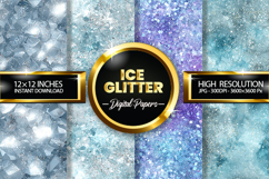 Ice Glitter Digital Papers - 04 Variations Product Image 1
