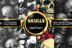 Skulls Digital Papers - 04 Variation Product Image 1