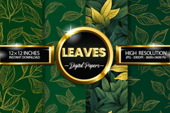 Leaves Digital Papers - 04 Variation Product Image 1