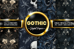 Gothic Digital Papers - 04 Variation Product Image 1