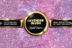 Lavender Blush Glitter Digital Papers - 04 Variations Product Image 1