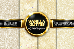 Vanilla Glitter Digital Papers - 04 Variations Product Image 1