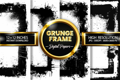 Grunge Frame Digital Papers - 04 Variation Product Image 1