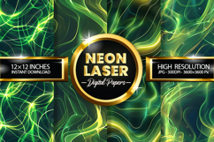 Neon Laser Digital Papers - 04 Variation Product Image 1