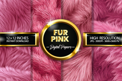Fur Pink Digital Papers - 04 Variation Product Image 1