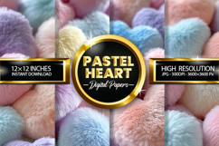 Pastel Heart Digital Papers - 04 Variation Product Image 1