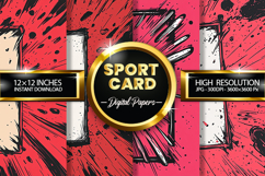 Sport Card Digital Papers - 04 Variation Product Image 1