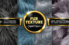 Fur Texture Digital Papers - 04 Variation Product Image 1