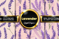 Lavender Digital Papers - 04 Variations Product Image 1