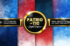 Patriotic Digital Papers - Patriotic Texture Product Image 1