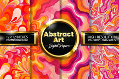 Abstract Art Digital Papers - 04 Variations Product Image 1