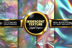 Iridescent Texture Digital Papers - 04 Variation Product Image 1