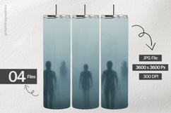 Shadowy Figure Foggy Glass Digital Papers - 04 Variations Product Image 2