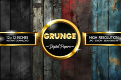 Grunge Digital Papers - 04 Variation Product Image 1